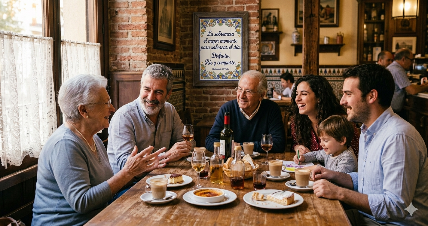 Falsos amigos: sobremesa (PT) x sobremesa (ESP)